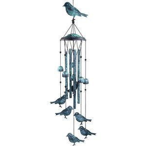 Monsiter QE Bird Wind Chimes Outside Outdoors Aluminum Tubes Garden Patio